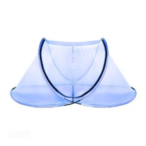 Foldable Single Bed Mosquito Net (Blue Color)