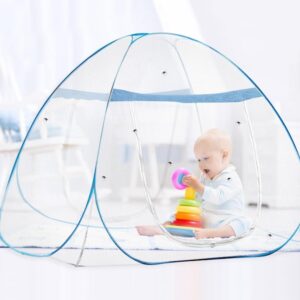 Foldable Double Bed Mosquito Net (White Color)
